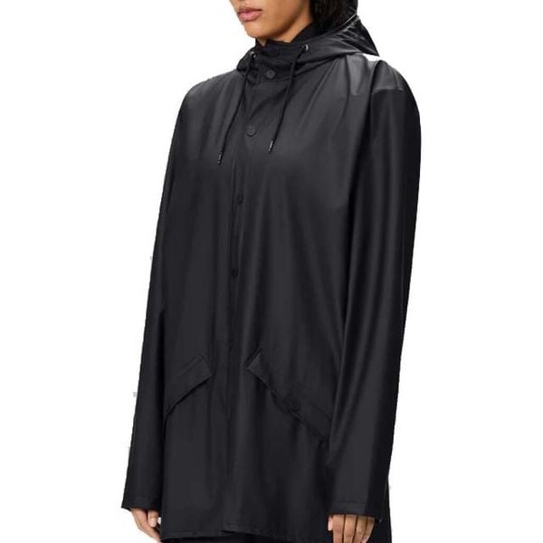 Kurtka RAINS JACKET W3 Czarny. Czarne kurtki damskie Rains, s, bez wzorów, z poliesteru, bez kaptura. Za 212.99 zł.