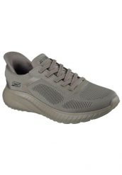Buty sportowe Sneakersy męskie, Slip-Ins: BOBS Squad Chaos - Solid Step,slip-ins. Zielone buty sportowe na co dzień męskie Skechers, z materiału, bez zapięcia, trekkingowe. Za 299.99 zł.
