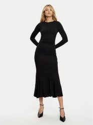 Guess Sukienka codzienna W5RK1K KC1J2 Czarny Bodycon Fit. Czarne sukienki damskie Guess, na co dzień, l, z aplikacjami, z dzianiny, bez kołnierzyka, bez ramiączek, bodycon. Za 399.99 zł.