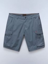 NAPAPIJRY Bojówki "Noto 2.0" w kolorze szarym rozmiar: W33. Niebieskie szorty męskie NAPAPIJRY, bez wzorów, z bawełny. Za 166.88 zł.