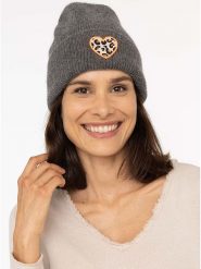 Zwillingsherz Czapka "Leo-Herz" w kolorze brązowym rozmiar: onesize. Brązowe czapki zimowe damskie Zwillingsherz, z materiału. Za 86.99 zł.