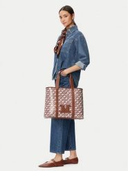 Max Mara Beachwear Torebka 2616511059650 Brązowy. Brązowe torebki klasyczne damskie Max Mara Beachwear, bez wzorów, ze skóry, bez dodatków. Za 944.99 zł.