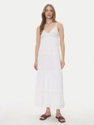 ONLY Sukienka letnia Chiara 15346832 Biały Regular Fit. Białe sukienki damskie Only, na lato, s, bez wzorów, z wiskozy, bez kołnierzyka, bez ramiączek. Za 209.99 zł.