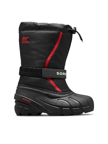 Sorel Śniegowce Flurry™ 2114081015 Czarny. Czarne buty zimowe chłopięce Sorel, z materiału. Za 249.99 zł.