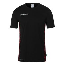 Koszulka Uhlsport Progressive 28 Poly. Czarne t-shirty damskie UHLSPORT, bez wzorów, bez kołnierzyka. Za 136.50 zł.