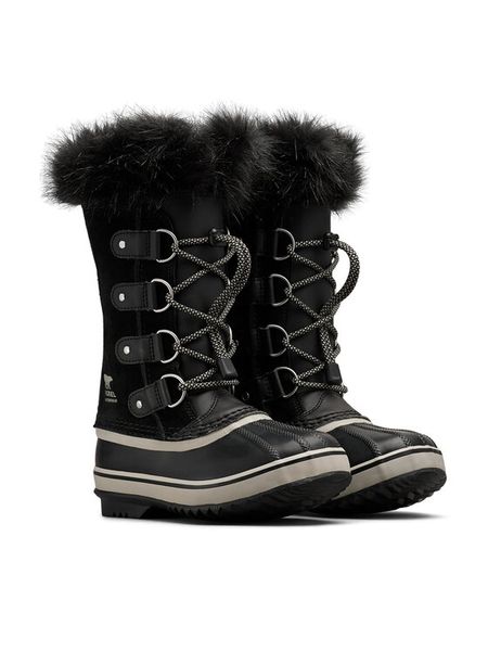 Sorel Śniegowce Joan of Artic 2114121013 Czarny. Czarne kozaki dziewczęce Sorel, bez wzorów, ze skóry, bez obcasa. Za 349.99 zł.