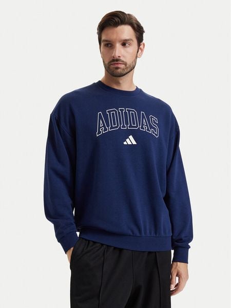 Adidas Bluza Seasonal Essentials Collegiate French Terry Crew Sweatshirt KG0514 Niebieski Regular Fit. Niebieskie bluzy bez kaptura męskie Adidas, m, z bawełny. Za 259.99 zł.