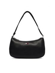 Tommy Jeans Torebka Tjw Daily Elevated Shoulder Bag AW0AW19041 Czarny. Czarne torebki klasyczne damskie Tommy Jeans, bez wzorów, z jeansu, bez dodatków. Za 369.99 zł.