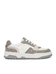 Guess Sneakersy EO-CI12-CAROL-06 Szary. Szare buty sportowe chłopięce Guess, z aplikacjami, ze skóry, bez zapięcia. Za 269.99 zł.