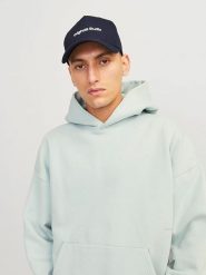 Jack & Jones Czapka w kolorze granatowym rozmiar: onesize. Niebieskie czapki męskie Jack & Jones, bez wzorów, z bawełny, sportowe. Za 56.93 zł.