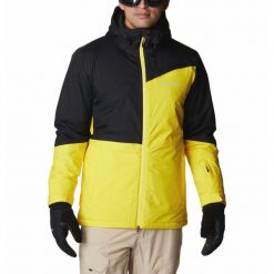 Kurtka Narciarska Męska Columbia Iceberg Point Jacket. Czarne kurtki męskie Columbia, m, bez wzorów, bez kaptura, narciarskie. Za 819.00 zł.