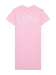 Guess Sukienka codzienna J6RK00 KA6R4 Różowy Regular Fit. Czerwone sukienki dziewczęce Guess, z aplikacjami, z bawełny, bez ramiączek. Za 179.99 zł.