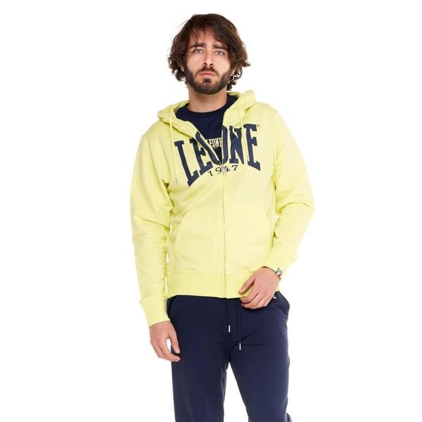 Męska zapinana na zamek bluza z kapturem Leone 1947 Apparel. Zielone bluzy sportowe męskie LEONE 1947 APPAREL, bez wzorów, z tkaniny, sportowe, bez kołnierzyka, bez ramiączek. W wyprzedaży za 154.80 zł.