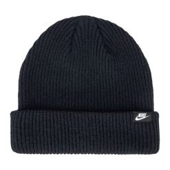 Czapka zimowa Nike Terra Futura 365 Short-Cuff. Czarne czapki męskie Nike, na zimę, bez wzorów, sportowe. Za 99.99 zł.