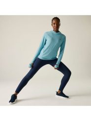 Dare 2b Koszulka funkcyjna "Sprint City" w kolorze błękitnym rozmiar: 46. Niebieskie topy sportowe damskie Dare 2b, bez wzorów, z materiału, bez ramiączek. Za 87.61 zł.