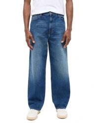 Męskie Spodnie Jeansowe Mustang Style Vermont Loose Denim Blue 1016346 5000 682. Niebieskie spodnie materiałowe męskie Mustang, bez wzorów, z denimu. Za 219.99 zł.