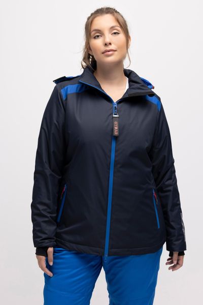 Damskie Techniczna kurtka HYPRAR nieprzemakalna dwukierunkowy suwak. Niebieskie kurtki narciarskie i snowboardowe damskie Ulla Popken, m, z kapturem. Za 849.99 zł.