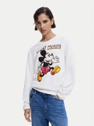 Desigual Bluza Avery Mickey 25SWSK45 Écru Regular Fit. Bluzy bez kaptura damskie Desigual, m, z bawełny. Za 239.99 zł.
