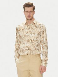 Marciano Guess Koszula 5GHH21 4467Z Beżowy Regular Fit. Brązowe koszule męskie Marciano Guess, m, z aplikacjami, z wiskozy, bez kołnierzyka, bez ramiączek. Za 269.99 zł.