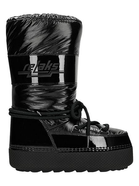 Relaks Skórzane kozaki zimowe w kolorze czarnym rozmiar: 39. Czarne kozaki damskie Relaks, z materiału, bez obcasa, na platformie. Za 366.35 zł.