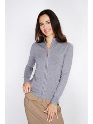 C& Jo Kardigan w kolorze szarym rozmiar: 34. Szare kardigany damskie C& Jo, bez wzorów, z kaszmiru. Za 134.95 zł.