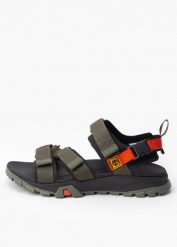 Sandały męskie TIMBERLAND Garrison Trail. Zielone sandały męskie Timberland, z gumy, bez zapięcia. Za 399.99 zł.