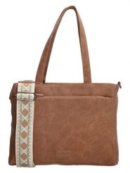 Beagles Torebka "Malaga" w kolorze karmelowym - 31 x 24,5 x 10 cm rozmiar: onesize. Brązowe torebki klasyczne damskie Beagles, bez wzorów, z materiału, małe, bez dodatków. Za 96.45 zł.