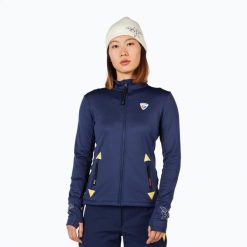 Bluza narciarska damska Rossignol JCC Climi. Niebieskie bluzy bez kaptura damskie Rossignol, l, bez wzorów, z elastanu, bez ramiączek, bez kaptura. Za 1,185.25 zł.