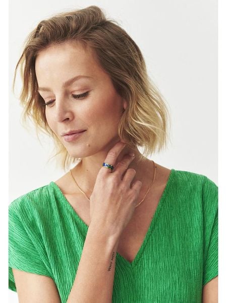 TATUUM Pozłacany pierścionek rozmiar: onesize. Niebieskie pierścionki damskie Tatuum, pozłacane. Za 139.87 zł.