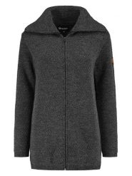 TRAVELIN' Kardigan "Nivala" w kolorze antracytowym rozmiar: M. Czarne kardigany damskie Travelin', m, bez wzorów, z wełny. Za 295.99 zł.