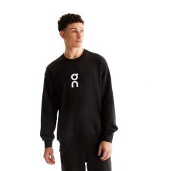 Bluza męska On Club Crew. Czarne bluzy bez kaptura męskie On, l, z bawełny. Za 369.99 zł.