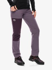 Spodnie softshell damskie Ortovox Brenta Pants. Fioletowe spodnie materiałowe damskie ORTOVOX, bez wzorów, z materiału. Za 742.49 zł.