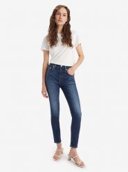Levi's Dżinsy "721" - Skinny fit - w kolorze granatowym rozmiar: W27/L32. Niebieskie jeansy damskie Levi's, z podwyższonym stanem. Za 171.28 zł.