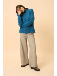 Just Cashmere Kaszmirowy sweter "Sullana" w kolorze niebieskim rozmiar: L. Niebieskie golfy damskie Just Cashmere, l, bez wzorów, z kaszmiru, bez ramiączek. Za 1,196.99 zł.