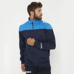 Kurtka z zamkiem Oversize DAKOTA w dużych rozmiarach. Niebieskie kurtki męskie Legea, xl, bez wzorów, z materiału, bez kaptura. Za 67.90 zł.