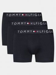 Tommy Hilfiger Komplet 3 par bokserek UM0UM03180 Granatowy. Niebieskie bokserki męskie Tommy Hilfiger, bez wzorów, z bawełny. Za 179.99 zł.