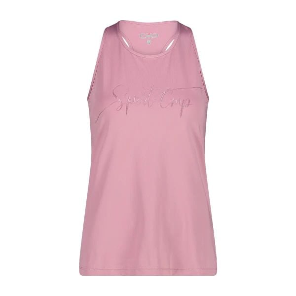 Damski tank top CMP. Czerwone topy damskie CMP, xl, bez wzorów, bez kołnierzyka. Za 212.50 zł.