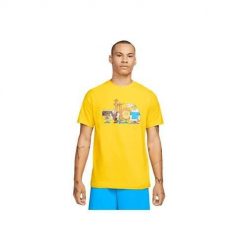 Koszulka sportowa męska Nike 5am Art. Żółte t-shirty sportowe męskie Nike, m, z bawełny, bez ramiączek, do koszykówki. Za 213.00 zł.