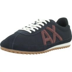 Buty ARMANI EXCHANGE XM003390 AF2747 SNEAKER Niebieski. Niebieskie buty fitness męskie Armani Exchange, na fitness i siłownię. Za 578.99 zł.