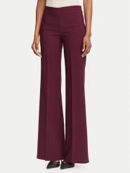 Rinascimento Spodnie palazzo CFC0130141003 Bordowy Wide Leg. Czerwone spodnie materiałowe damskie RINASCIMENTO, bez wzorów, z materiału. Za 449.99 zł.