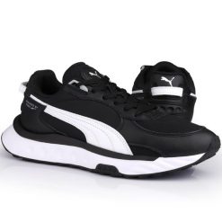 Buty męskie sportowe Puma WILD RIDER ROUTE. Białe buty sportowe na co dzień męskie Puma, z gumy, bez zapięcia, na fitness i siłownię. Za 248.00 zł.