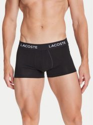 Lacoste Komplet 7 par bokserek 5H2385 Czarny. Czarne bokserki męskie Lacoste, bez wzorów, z bawełny. Za 249.99 zł.