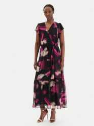 DKNY Sukienka koktajlowa DD5G1562 Czarny Regular Fit. Czarne sukienki damskie DKNY, bez wzorów, z syntetyku, wizytowe, bez kołnierzyka, bez ramiączek. Za 699.99 zł.