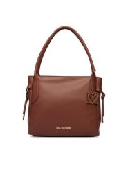 LOVE MOSCHINO Torebka JC4056PP1PLL0200 Brązowy. Brązowe torebki klasyczne damskie Love Moschino, bez wzorów, ze skóry, bez dodatków. Za 952.99 zł.