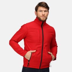 Męski Softshell Octagon II. Czarne kurtki softshell damskie Regatta, m, bez wzorów, z elastanu, bez kaptura. Za 372.99 zł.