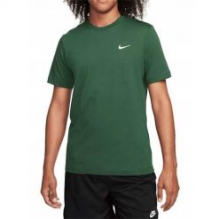 Koszulka sportowa męska Nike BV0507323. Zielone t-shirty sportowe męskie Nike, m, z bawełny, bez ramiączek, na fitness i siłownię. Za 139.99 zł.