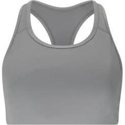 Athlecia Myolie V2 W Biustonosz sportowy z elastycznego poliestru – 1023. Szare biustonosze sportowe damskie Athlecia, bez wzorów, z elastanu. Za 136.00 zł.
