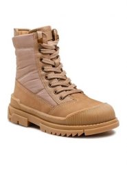 Lasocki Young Kozaki CI12-MUSK-02(IV)DZ Brązowy. Brązowe kozaki dziewczęce Lasocki Young, bez wzorów, z materiału, bez obcasa. Za 229.99 zł.