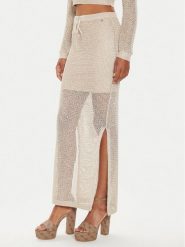 Guess Spódnica maxi Morgen W4YD1L Z37G0 Szary Regular Fit. Szare spódniczki damskie Guess, l, z aplikacjami, z syntetyku, maxi. Za 299.99 zł.