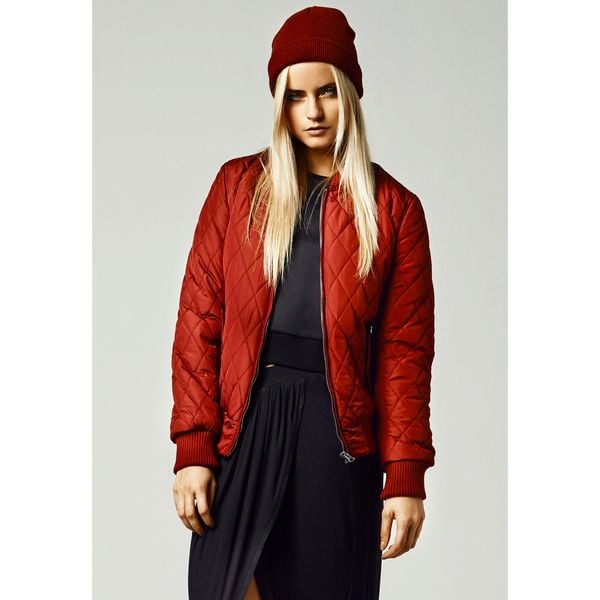 Parka dla kobiet Urban Classic diamond nylon. Brązowe parki damskie Urban Classics, na zimę, bez wzorów, z nylonu. Za 237.00 zł.